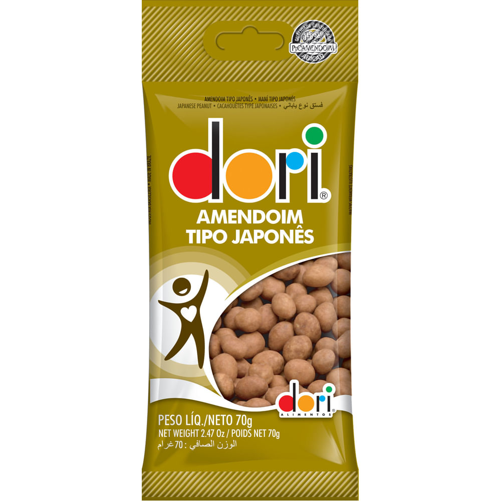 amendoim dori japones 70 grama