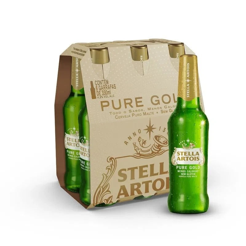 STELLA ARTOIS PURE GOLD LONG NECK 330 ML /UNIDADE
