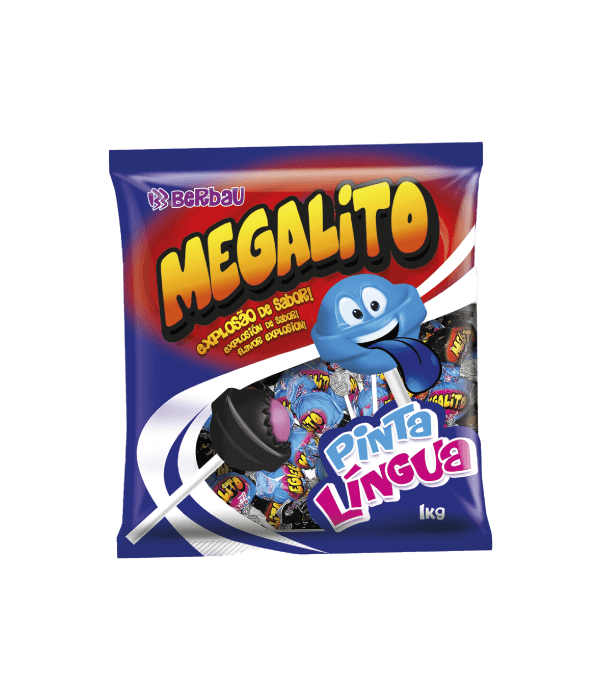 pirulito megalito pinta lingua